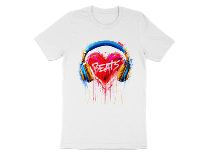 Heart Beats - Vibrant Music Graphic Tee