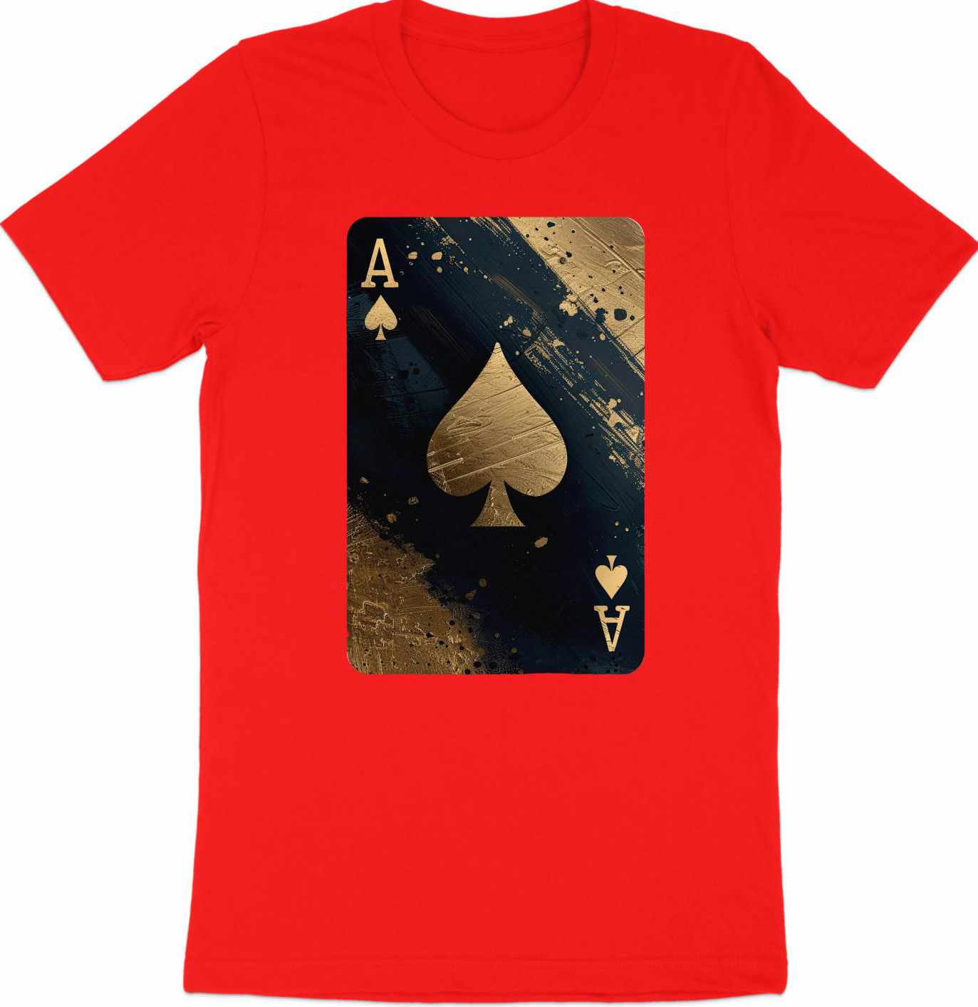 Black Gold Splashed Ace T-Shirt – Play Your Fashion Ace