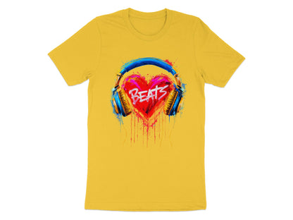 Heart Beats - Vibrant Music Graphic Tee