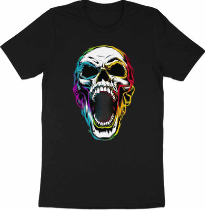 Neon Scream - Punk Horror Skull Tee