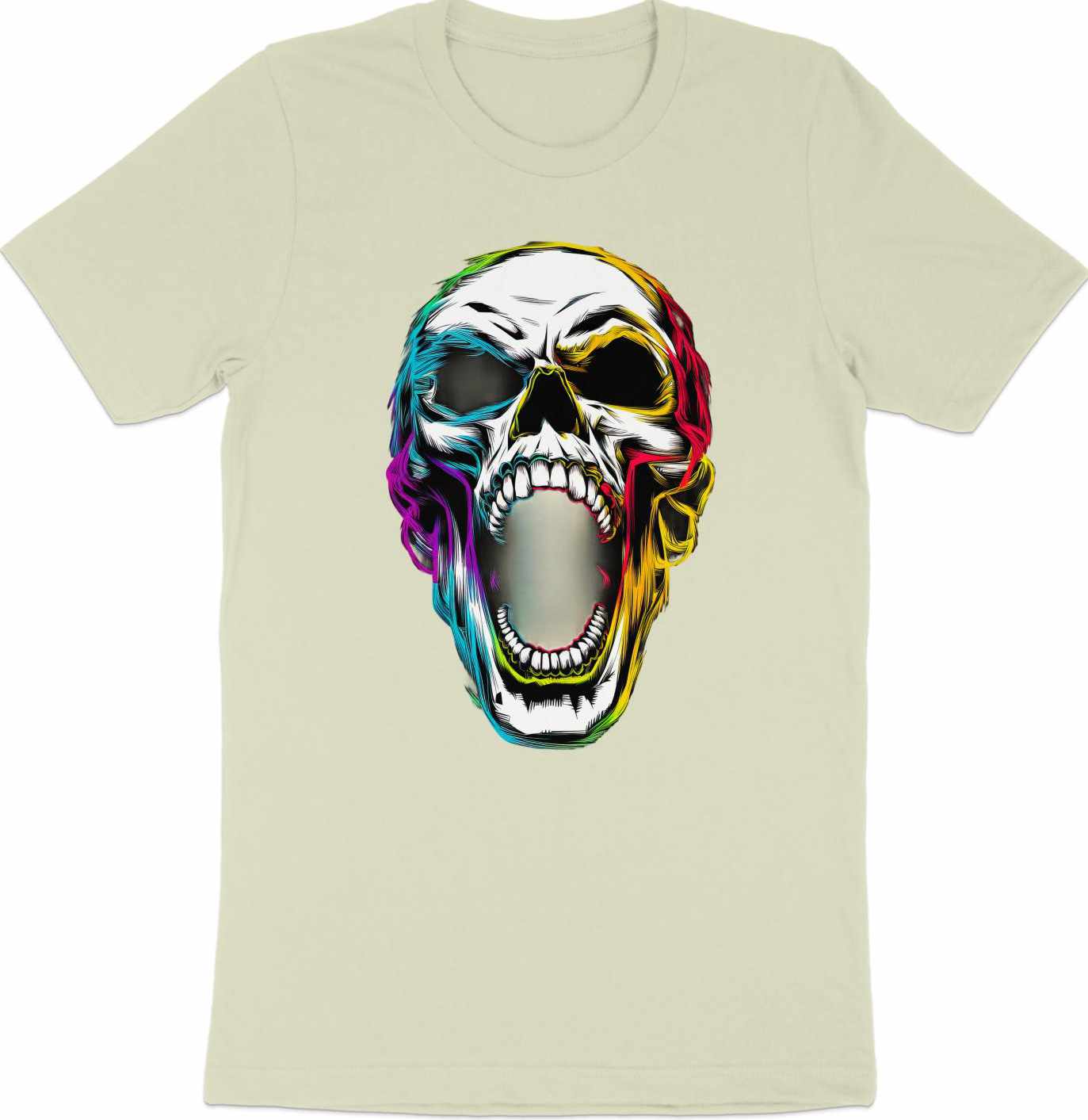 Neon Scream - Punk Horror Skull Tee