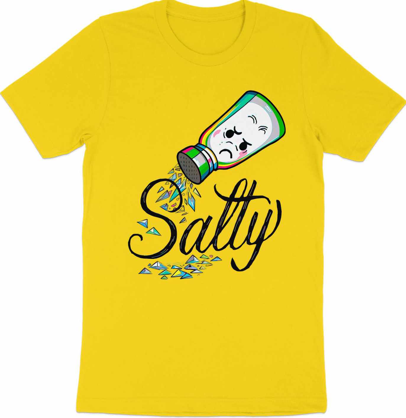 Feeling Salty - Cartoon Salt Shaker Emotion Tee