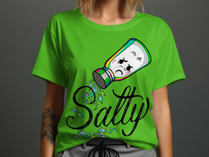 Feeling Salty - Cartoon Salt Shaker Emotion Tee