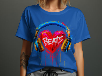 Heart Beats - Vibrant Music Graphic Tee