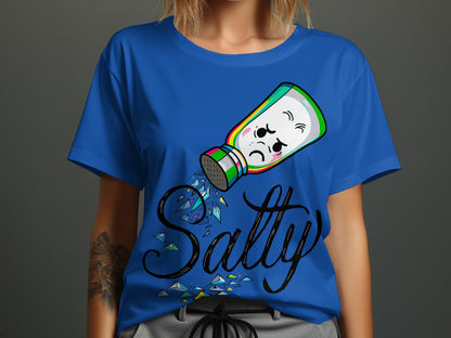 Feeling Salty - Cartoon Salt Shaker Emotion Tee