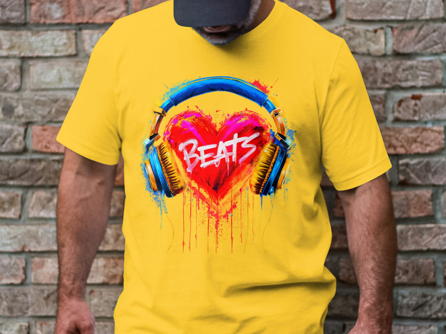 Heart Beats - Vibrant Music Graphic Tee