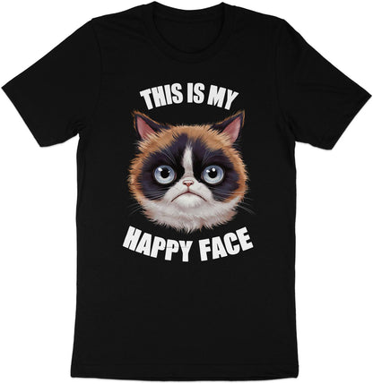 Grumpy Cat 'Happy Face' Tee - Hilarious and Cute!