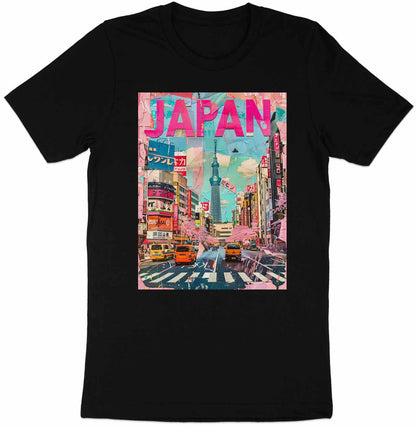 Tokyo Streetscape - Vibrant Japan Collage Tee