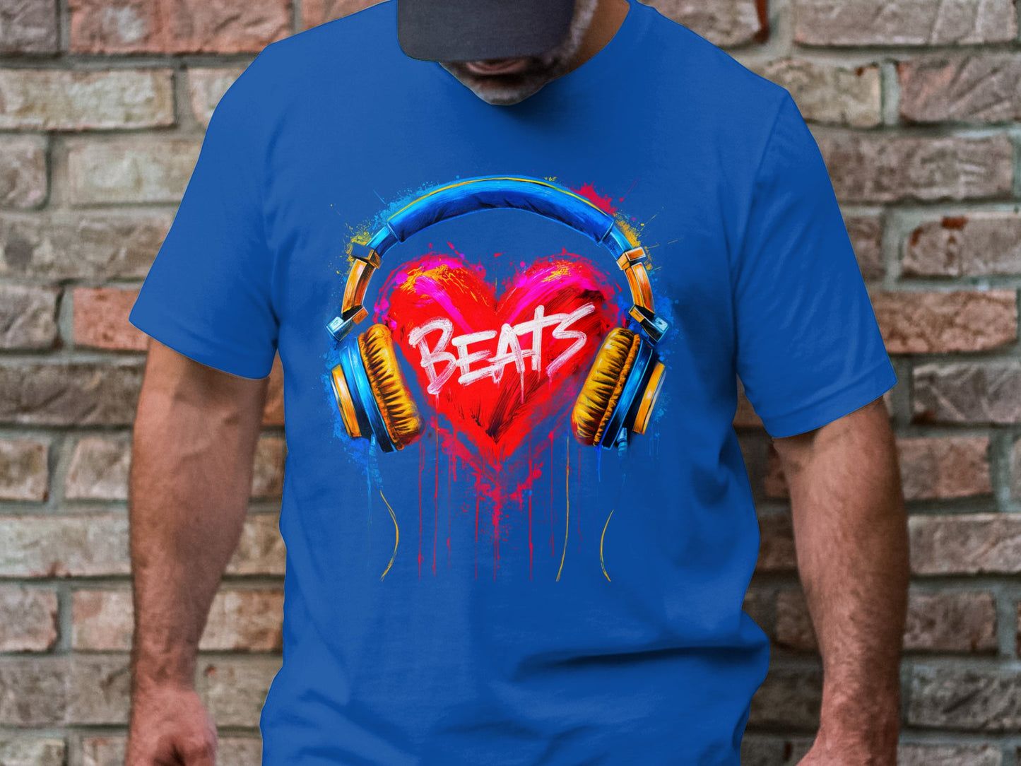 Heart Beats - Vibrant Music Graphic Tee