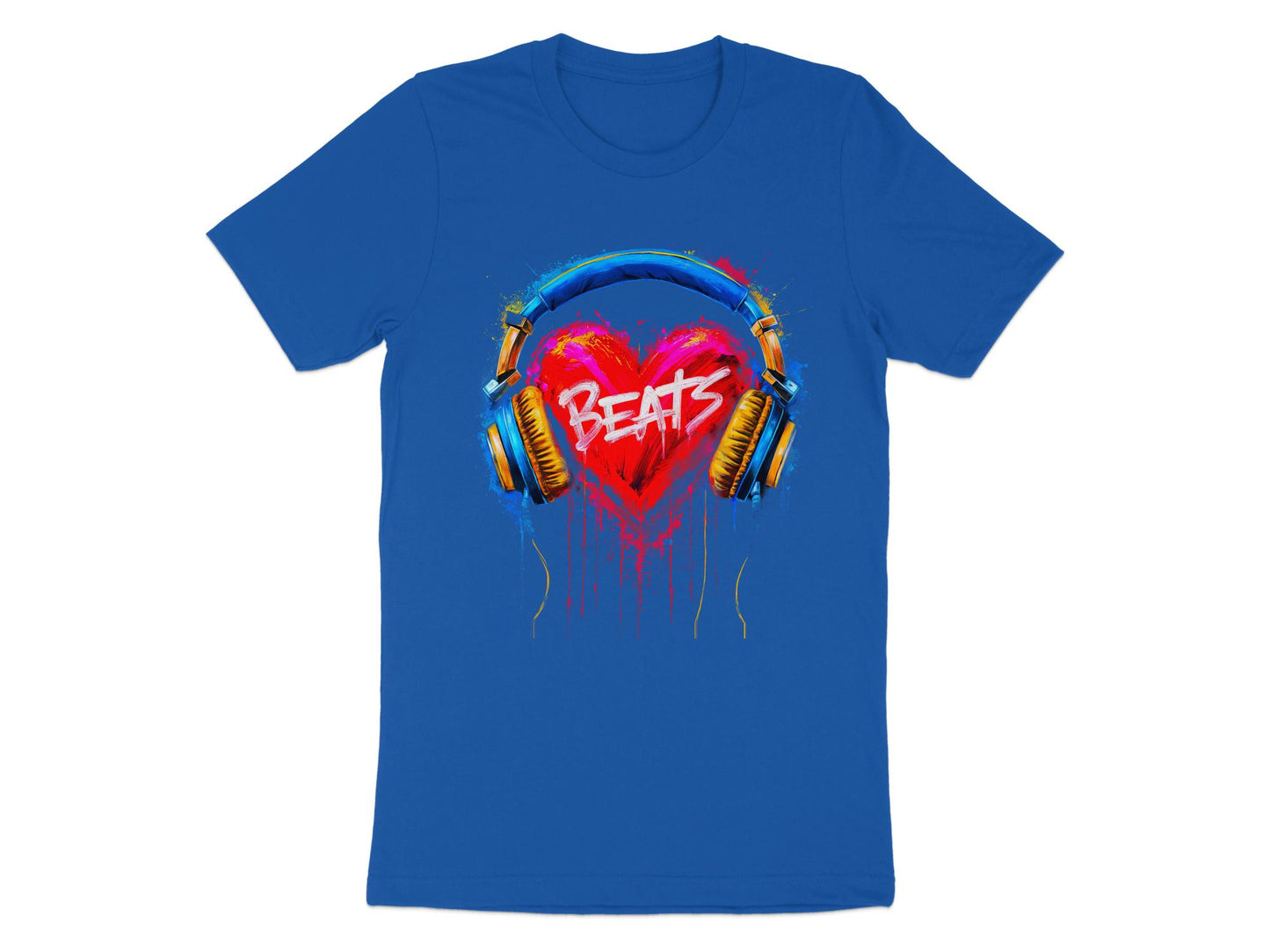 Heart Beats - Vibrant Music Graphic Tee