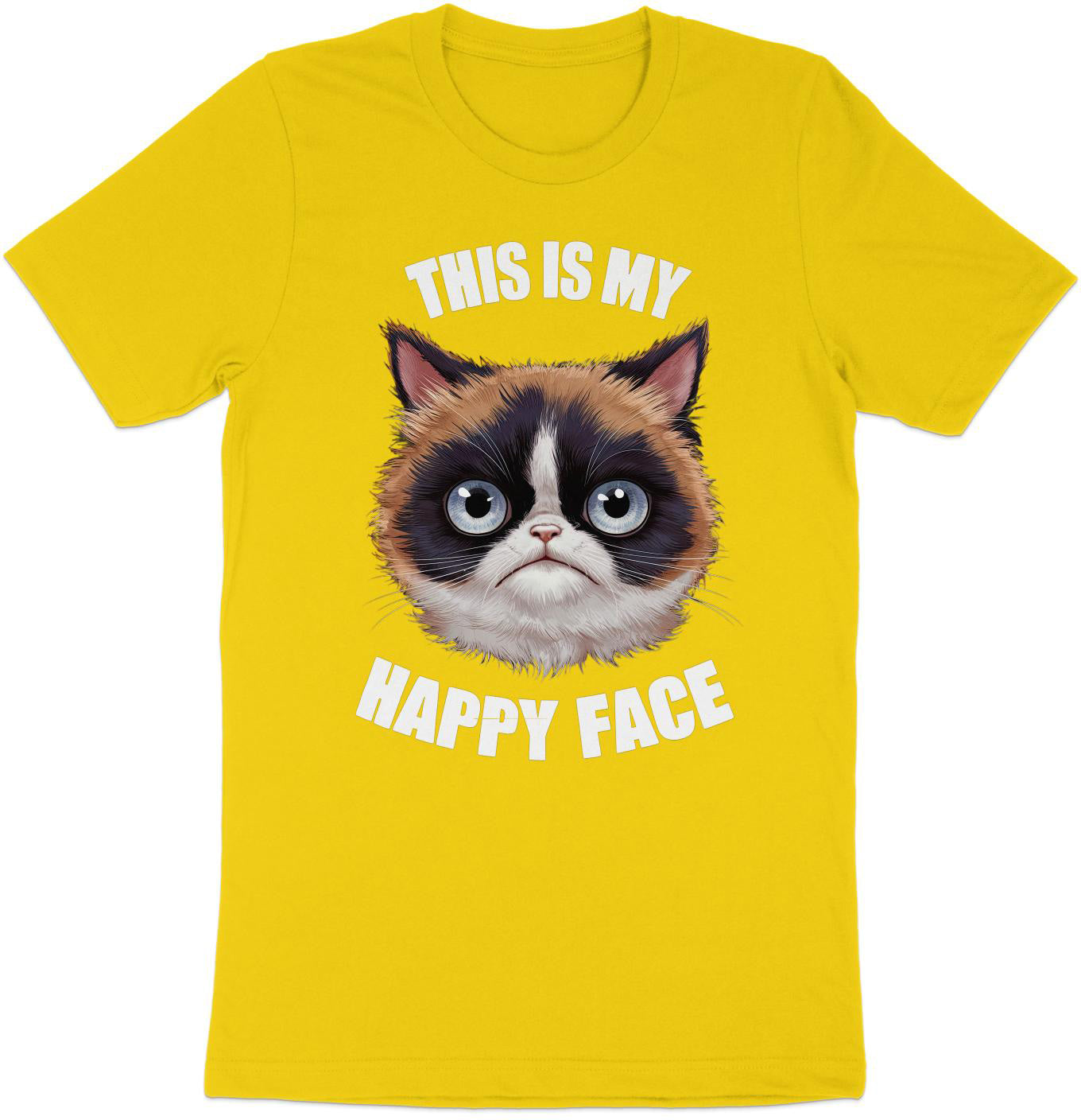 Grumpy Cat 'Happy Face' Tee - Hilarious and Cute!