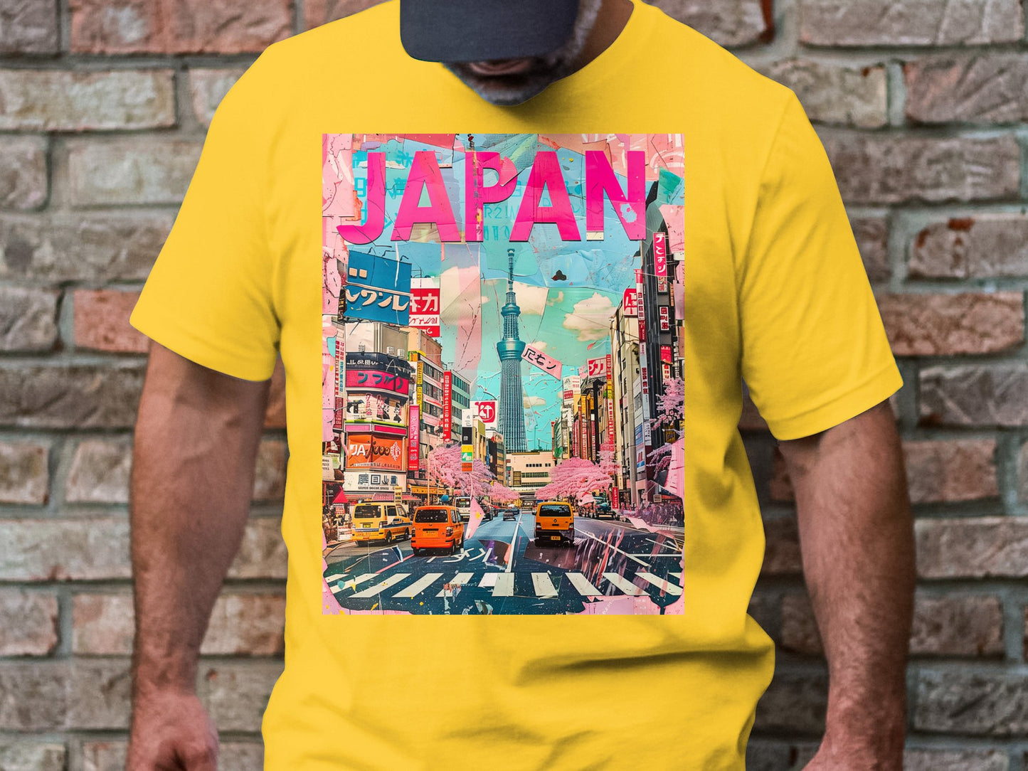 Tokyo Streetscape - Vibrant Japan Collage Tee