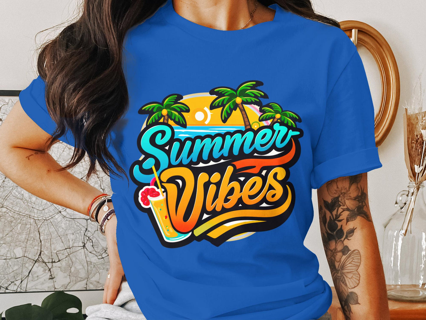 Palm Trees and Cocktail Tees - Summer Vibes