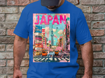 Tokyo Streetscape - Vibrant Japan Collage Tee