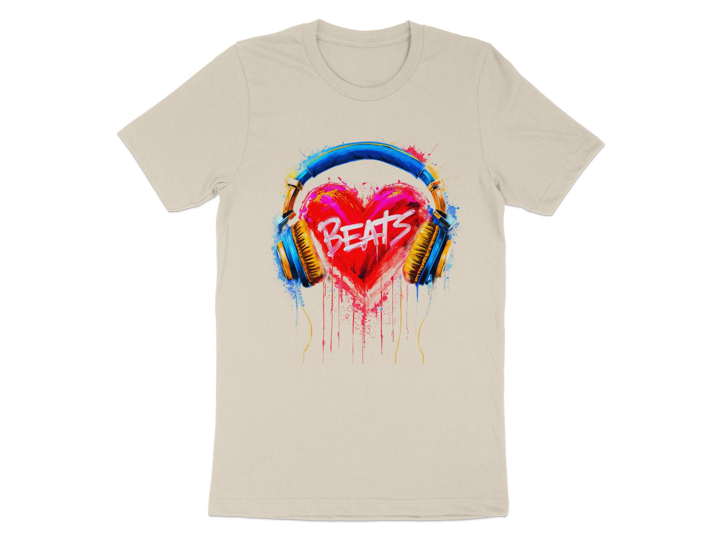 Heart Beats - Vibrant Music Graphic Tee