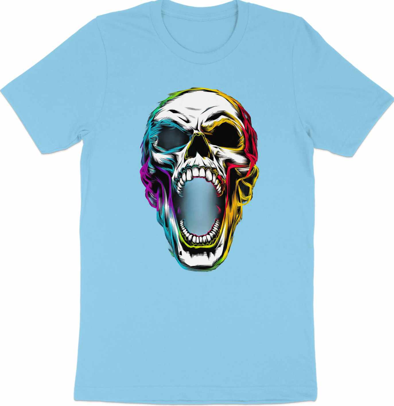 Neon Scream - Punk Horror Skull Tee