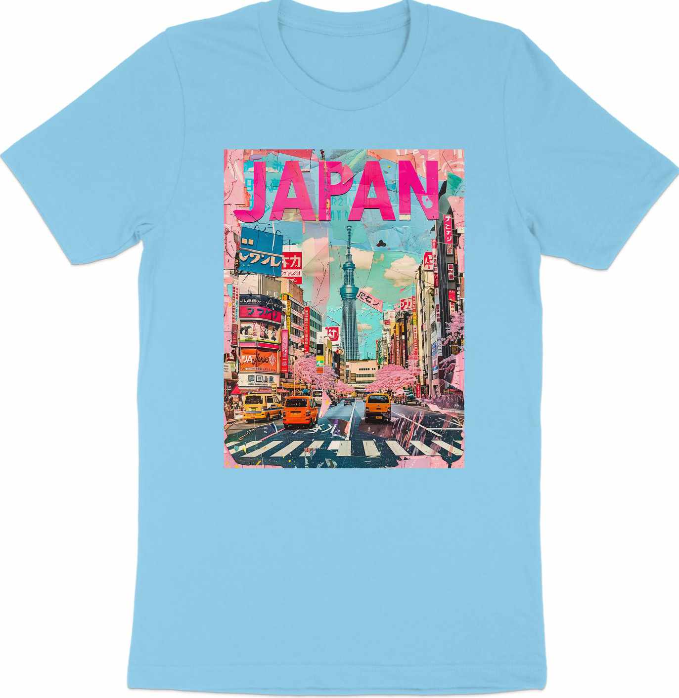 Tokyo Streetscape - Vibrant Japan Collage Tee