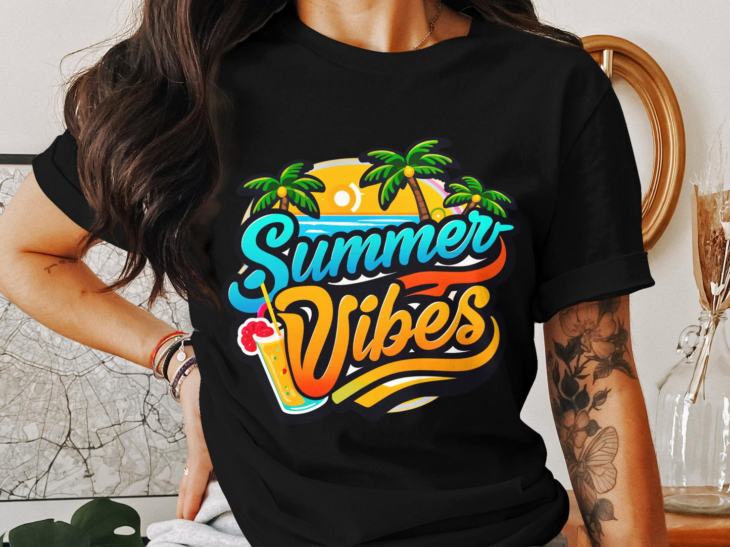 Palm Trees and Cocktail Tees - Summer Vibes