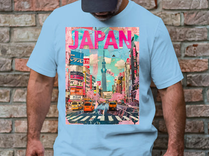 Tokyo Streetscape - Vibrant Japan Collage Tee