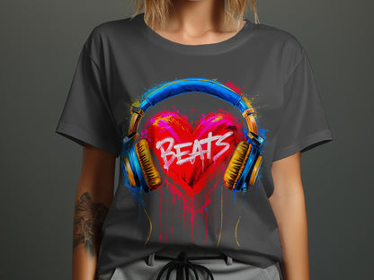 Heart Beats - Vibrant Music Graphic Tee