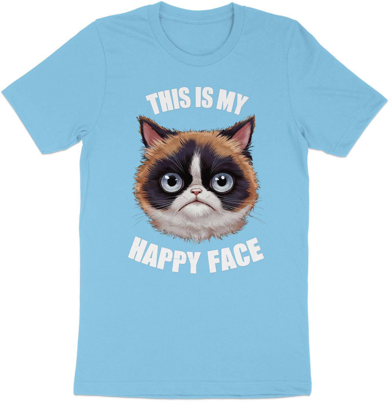 Grumpy Cat 'Happy Face' Tee - Hilarious and Cute!