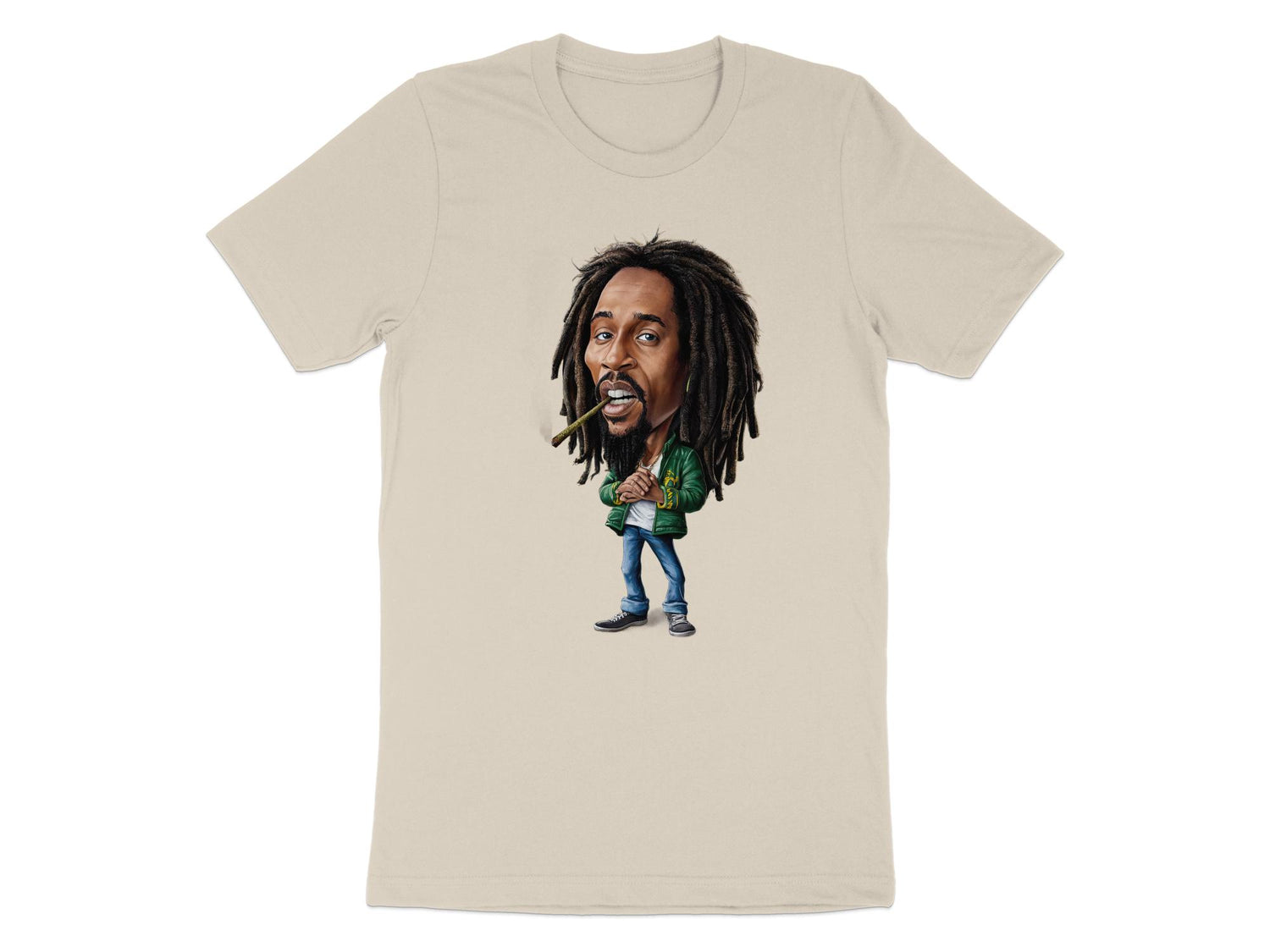 Rasta Rhythms Tee - Vibrant Reggae Icon Shirt