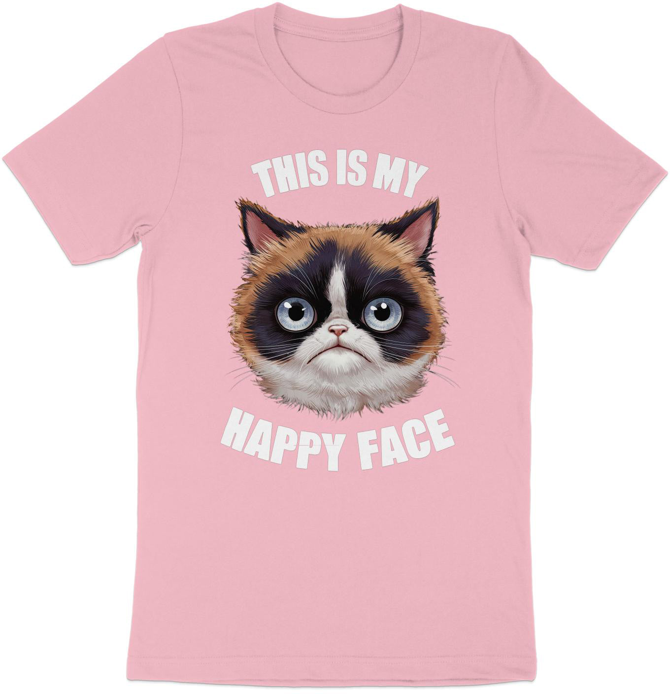 Grumpy Cat 'Happy Face' Tee - Hilarious and Cute!