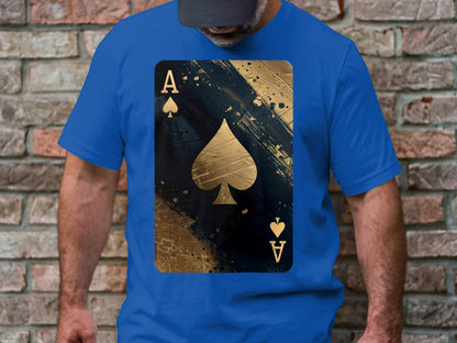 Black Gold Splashed Ace T-Shirt – Play Your Fashion Ace