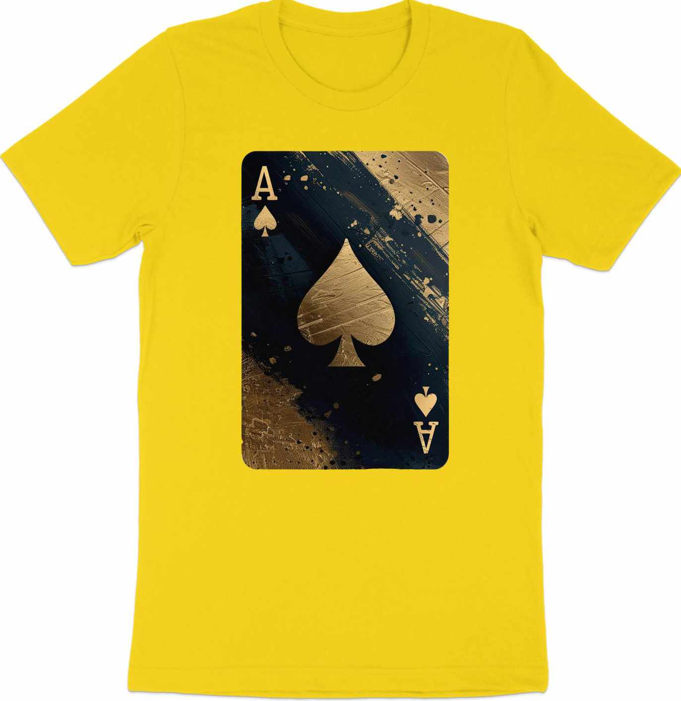 Black Gold Splashed Ace T-Shirt – Play Your Fashion Ace