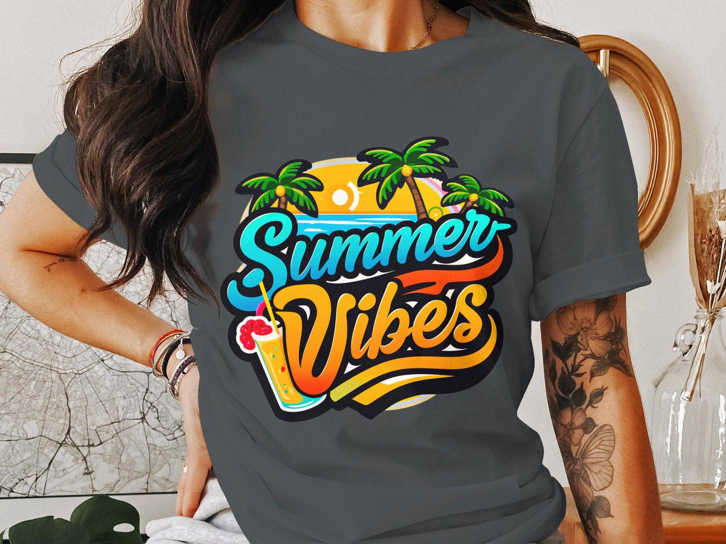 Palm Trees and Cocktail Tees - Summer Vibes