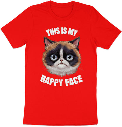 Grumpy Cat 'Happy Face' Tee - Hilarious and Cute!