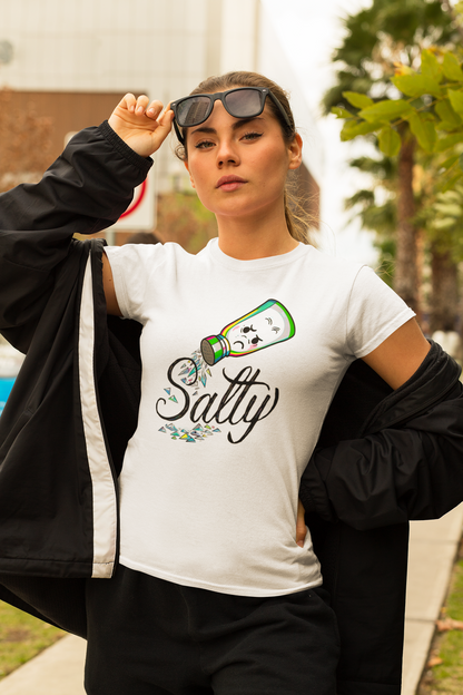 Feeling Salty - Cartoon Salt Shaker Emotion Tee